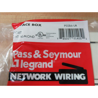 Pass & Seymour PSSB6-LA Legrand DataCom Surface Box PSSB6LA (Pack of 5)