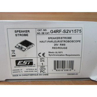 Edwards Systems Technology G4RF-S2V1575 SpeakerStrobe G4RFS2V1575