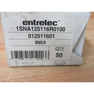 ABB Entrelec 1SNA125116R0100 M46.N Terminal Block 012511601 (Pack of 26)