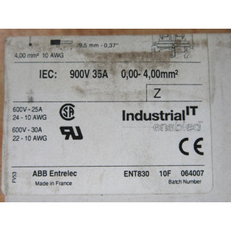 ABB Entrelec 1SNA125116R0100 M46.N Terminal Block 012511601 (Pack of 26)