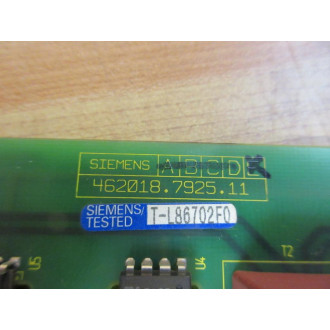 Siemens 462018.7925.11 Power Board 462018.1903.01 - Used