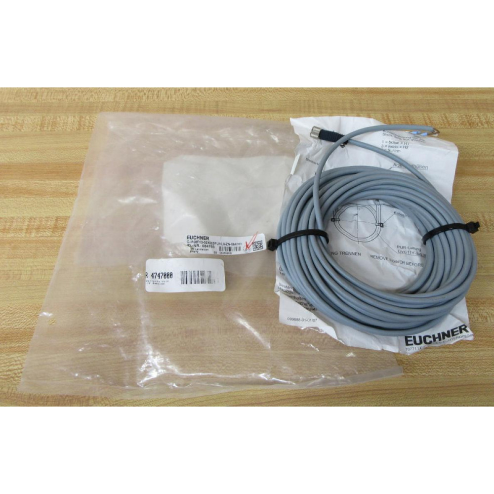 Euchner 084763 Cord-Set CM08F0302X025PU100ZN084763 Euchner 084763 Cord-Set CM08F0302X025PU100ZN084763