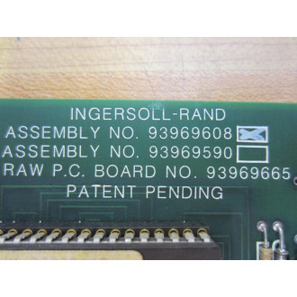 Ingersoll-Rand 93969608 RAW P.C. Board 93969590 93969665 - Used