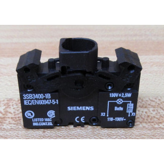 Siemens 3SB3400-1B Lamp Holder 3SB34001B WO Bulb - New No Box
