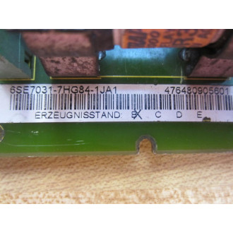 Siemens 6SE7031-7HG84-1JA1 Master Drives PS Module PSU1 Board As Is - Parts Only