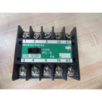 Matsushita BMP650504 Contactor PC-5-4A-DC24V - Used