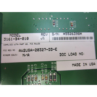 Paradyne 3161-B4-010 DSUCSU 3161 Board 3161B4010 Rev.J1 - New No Box