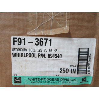 White Rodgers F91-3671 Coil F913671 Whirlpool 694540 (Pack of 250)