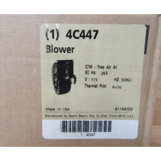 Dayton 4C447 Blower Fan Dayton 4C447 Blower Fan