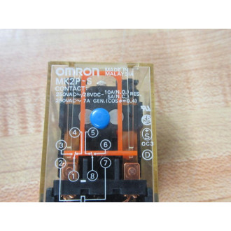 Omron MK2P-S Relay MK2P-S-250VAC28VDC , - Used