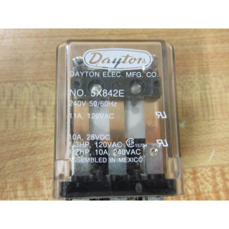 Dayton 5X842E-240V AC Relay 5X842E (Pack of 2) - New No Box
