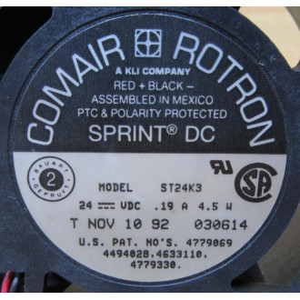 Comair Rotron ST24K3 Axial Fan - Used Comair Rotron ST24K3 Axial Fan - Used