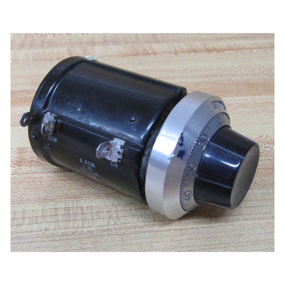 Helipot A-R10K-L.25 Resistance Potentiometer AR10KL25 - Used Helipot A-R10K-L.25 Resistance Potentiometer AR10KL25 - Used