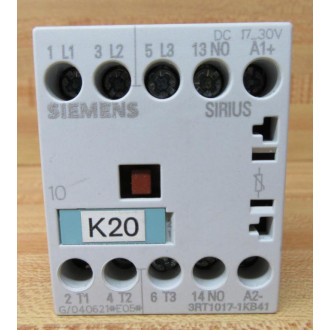 Siemens 3RT1017-1KB41 Contactor 3RT10171KB41 - Used