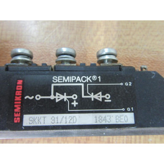 Semikron SKKT 3112D Thyristor Module SKKT3112D (Pack of 2) - Used