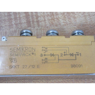 Semikron SKKT 2712E Thyristor Module SKKT2712E (Pack of 2) - Used
