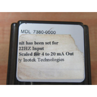 Action Pak 7380-0000 Signal Conditioner 73800000 - Used
