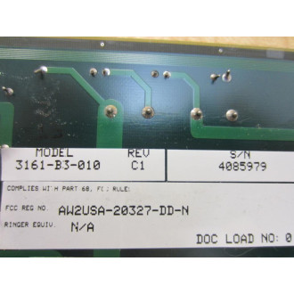 AT&T Paradyne 3161-B3-010 DSUCSU 3161 Board 3161B3010 Rev.11 - New No Box