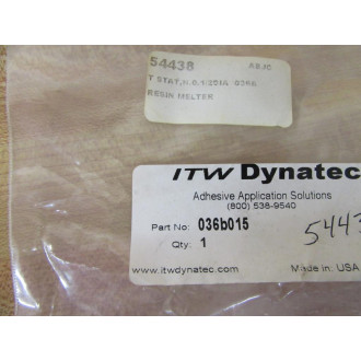 ITW Dynatec 036B015 Thermostat 1A2C9 J