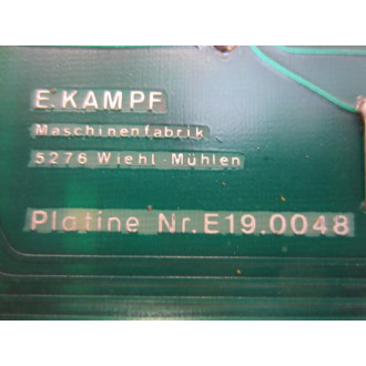E.KAMPF E19.0048 Circuit Board E190048 - Used