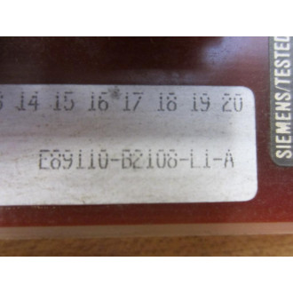 Siemens E89110-B21098-L1-A Circuit Board E89110-B2108-C3-A - Parts Only