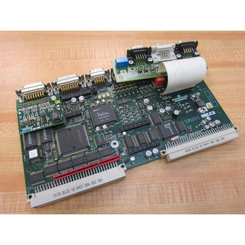 Baumuller Nurnberg 3.9502C Circuit Board Assy 39502C WO 2nd Board - Parts Only Baumuller Nurnberg 3.9502C Circuit Board Assy 39502C WO 2nd Board - Parts Only