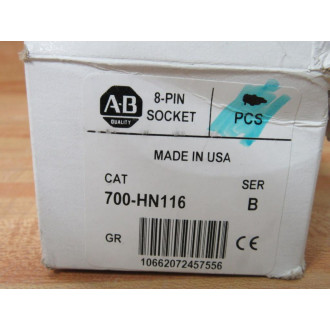 Allen Bradley 700-HN116 Socket Relay 700HN116 Gray (Pack of 6)