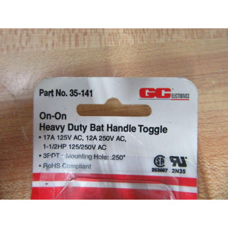 GC Electronics 35-141 Heavy Duty Bat Handle Toggle Switch 35141
