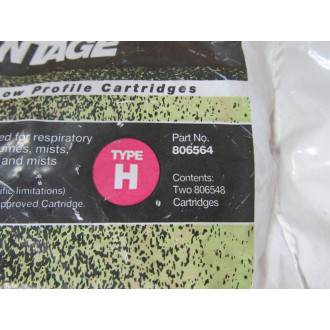 MSA 806564 Respirator Low Profile Cartridge 806548 (Pack of 2)