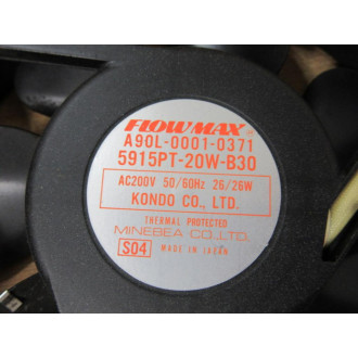 Minebea A90L-0001-0371 Flowmax Fan 5915PT-20W-B30 - Used Minebea A90L-0001-0371 Flowmax Fan 5915PT-20W-B30 - Used