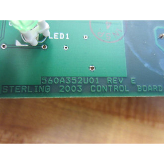 Sterling 785A352U Circuit Board 560A352U01 - Used