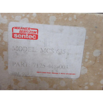 Warner Electric MCS 635 Photoscanner 7125-448-003 Warner Electric MCS 635 Photoscanner 7125-448-003