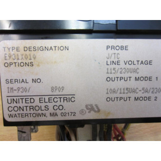 Grieve E931X010 Temperature Control - Used Grieve E931X010 Temperature Control - Used