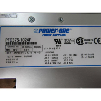 Power-One PFC375-1024F Power Supply PFC3751024F - New No Box