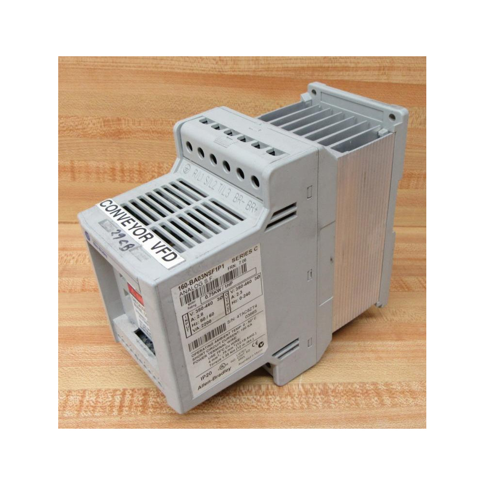 Allen Bradley 160-BA03NSF1P1 Speed Controller 160BA03NSF1P1 WO Keypad - Used