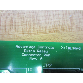 Advantage Controls 1M1P000040 Extra Relay Connector PWA Rev.A - New No Box