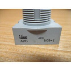 IDEC ABS Black Push Button W Dash "-" - Used