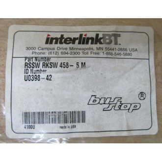 Interlink-BT Turck RSSW-RKSW-458-5M Cable U0398-42