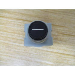 IDEC ABS Black Push Button W Dash "-" - Used