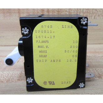 Airpax UPGH11-1674-17 Circuit Breaker UPGH11167417 - New No Box