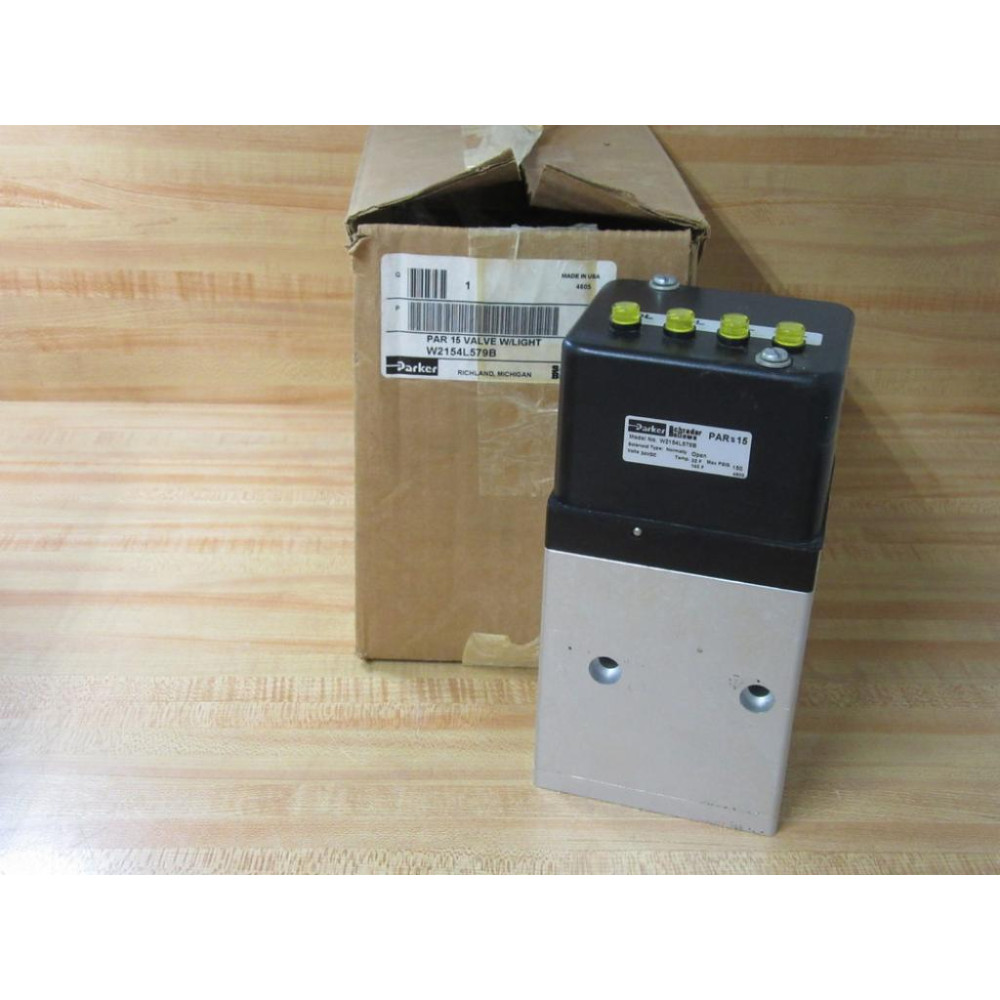 Parker W2154L579B Schrader Bellows Par 15 Valve wLight Parker W2154L579B Schrader Bellows Par 15 Valve wLight