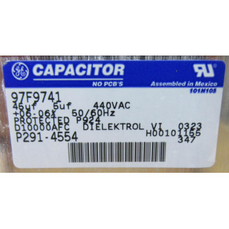 GE General Electric 97F9741 Capacitor P291-4554 P2914554 - New No Box GE General Electric 97F9741 Capacitor P291-4554 P2914554 - New No Box