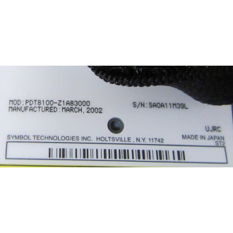 Symbol PDT8100-Z1A83000 Data Terminal PDT8100Z1A83000 WO Battery