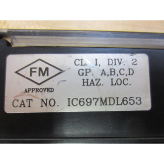 General Electric IC697MDL653 I3C7B3 Input Module WO Panel - Used