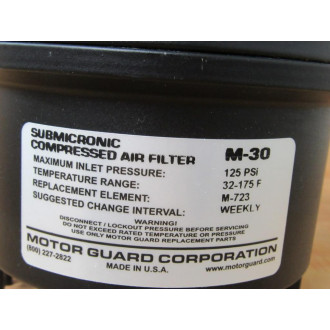 Motor Guard M-30 Compressed Air Filter 00240 Motor Guard M-30 Compressed Air Filter 00240