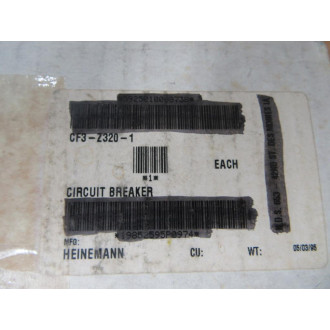 Heinemann CF3-Z320-1 75A Circuit Breaker CF3-G9G8G8-DU Heinemann CF3-Z320-1 75A Circuit Breaker CF3-G9G8G8-DU