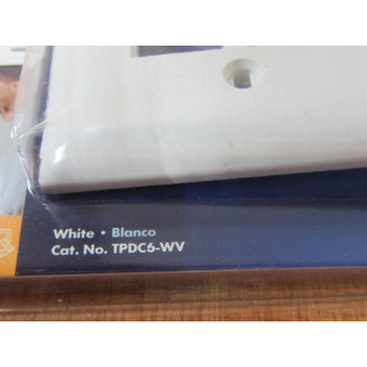 Pass & Seymour TPDC6-WV 6-Outlet Plate TPDC6WV (Pack of 9) Pass & Seymour TPDC6-WV 6-Outlet Plate TPDC6WV (Pack of 9)