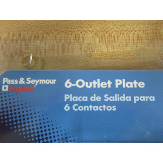 Pass & Seymour TPDC6-WV 6-Outlet Plate TPDC6WV (Pack of 9) Pass & Seymour TPDC6-WV 6-Outlet Plate TPDC6WV (Pack of 9)