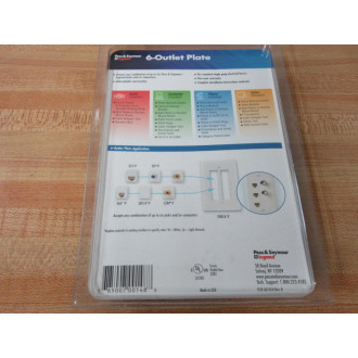 Pass & Seymour TPDC6-WV 6-Outlet Plate TPDC6WV (Pack of 9) Pass & Seymour TPDC6-WV 6-Outlet Plate TPDC6WV (Pack of 9)