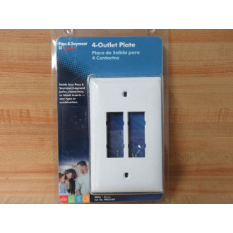 Pass & Seymour TPDC4-WV 4-Outlet Plate TPDC4WV (Pack of 10) Pass & Seymour TPDC4-WV 4-Outlet Plate TPDC4WV (Pack of 10)